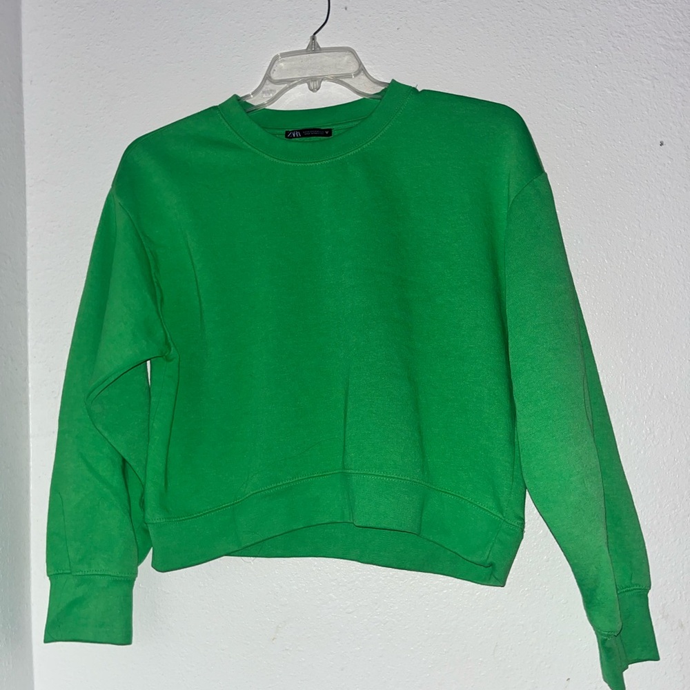 ZARA Green Sweater Top